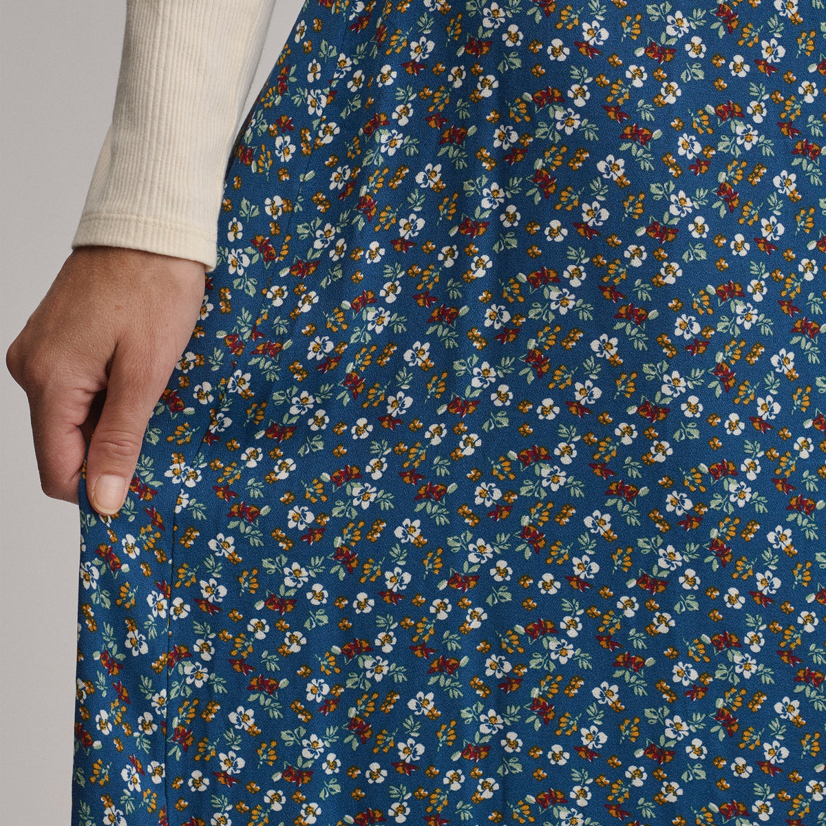 Women's Printed Midi Skirt