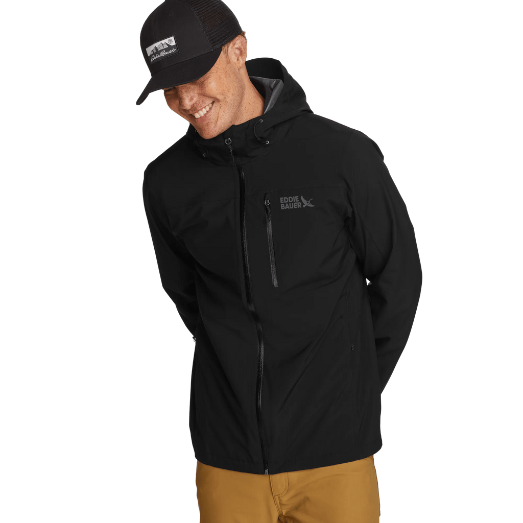 Men's Cloud Cap Waterproof Stretch Hooded Rain Jacket