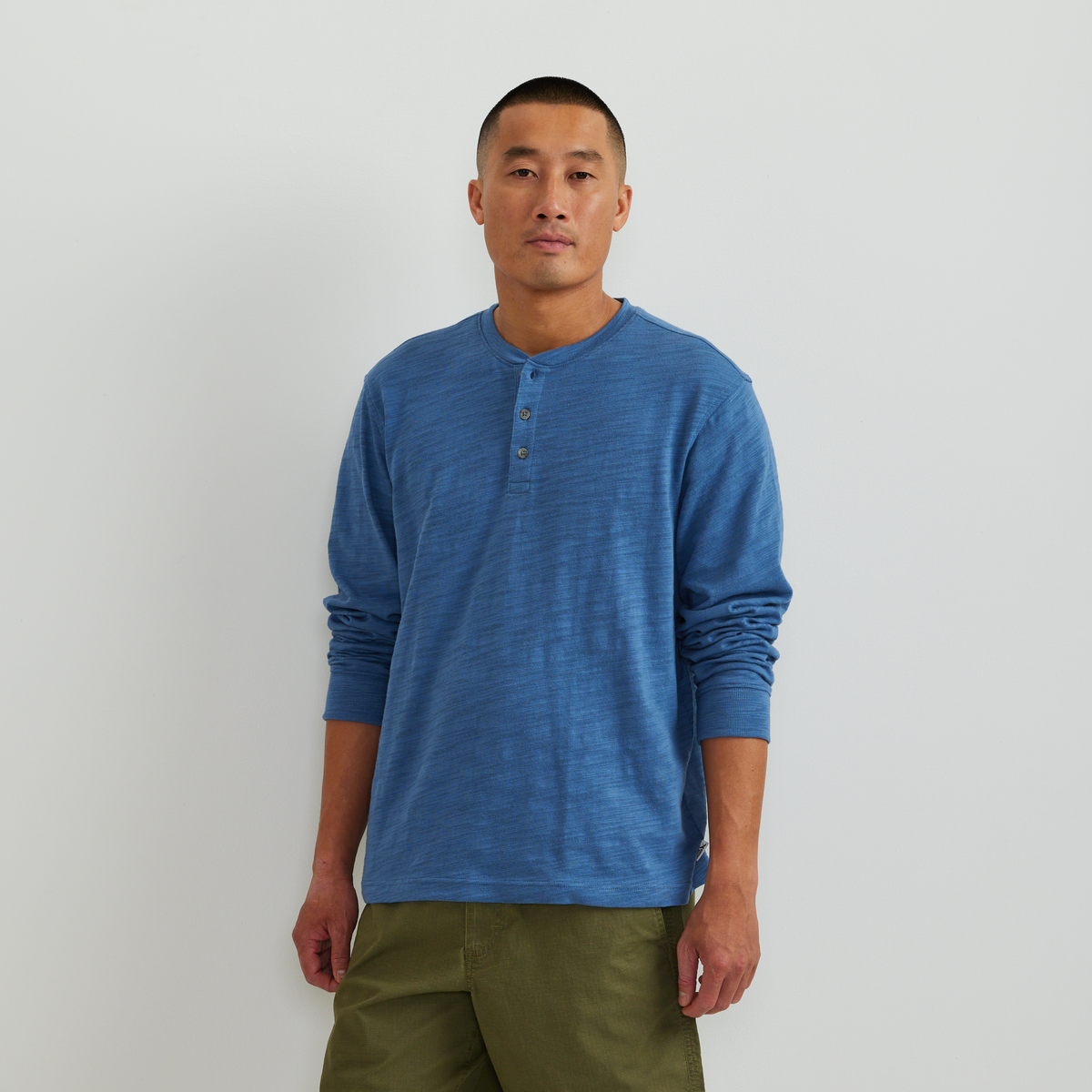 Men's Slub Jersey Henley