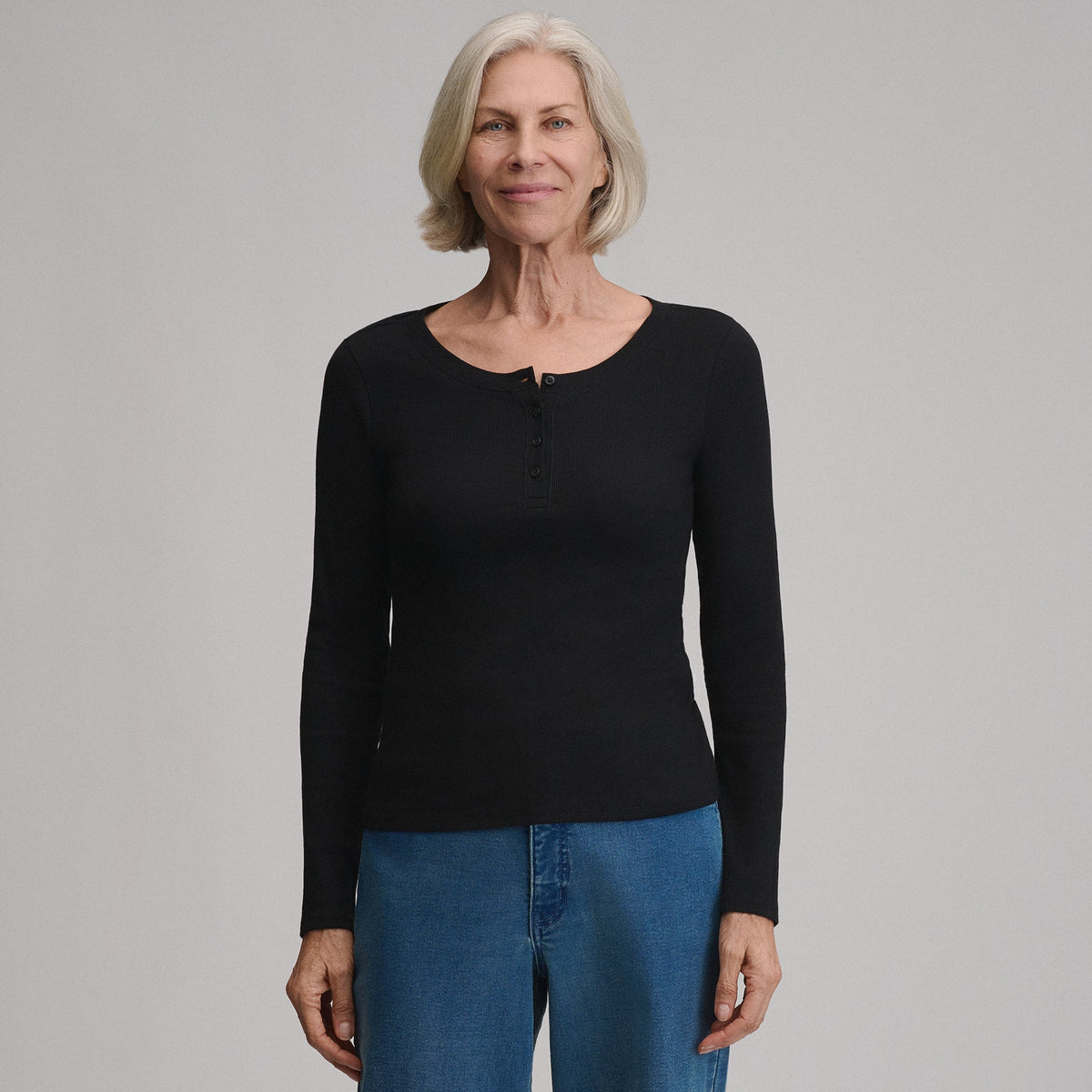 Women's Softline Rib Long-Sleeve Henley