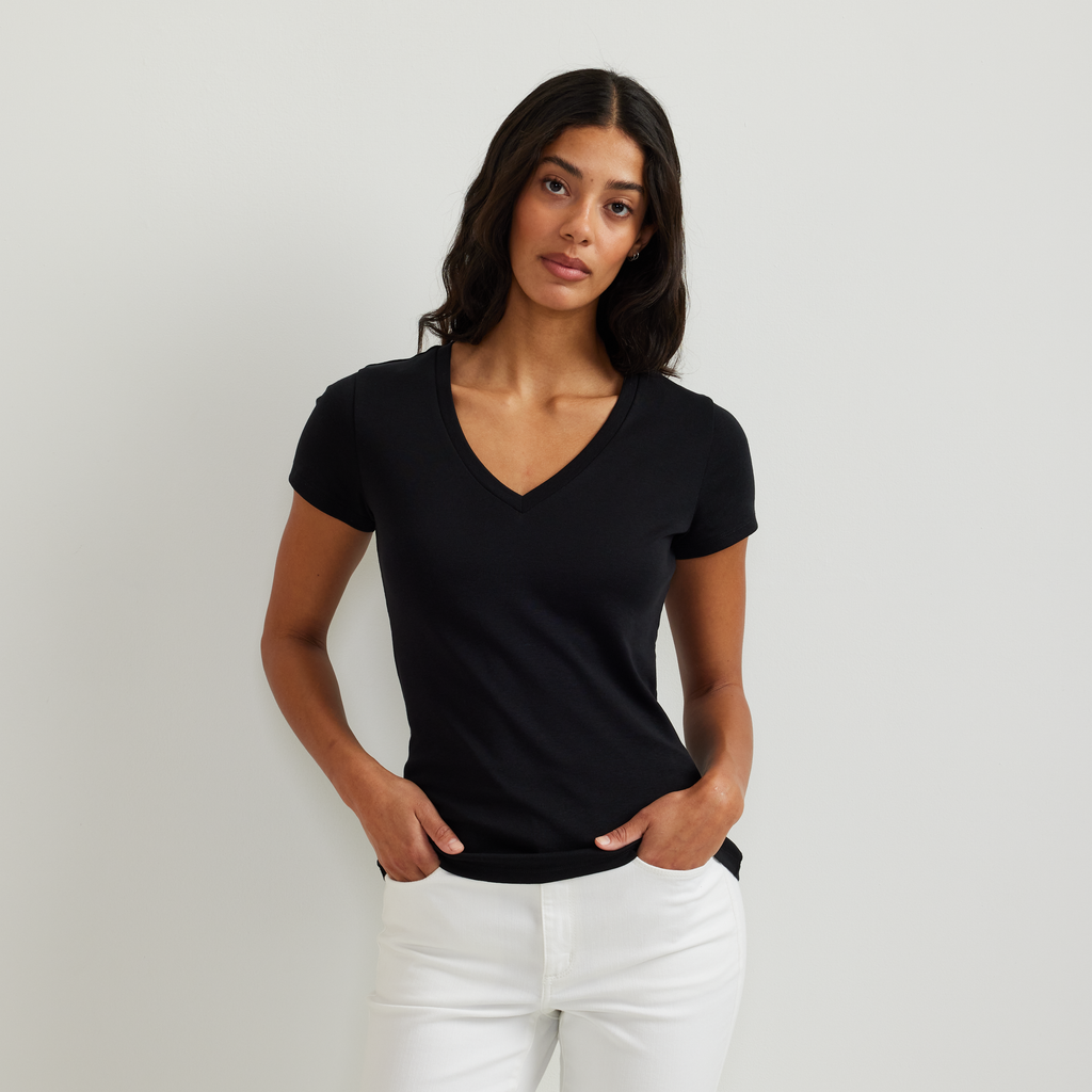 Women's Everyday Short-Sleeve V-Neck T-Shirt