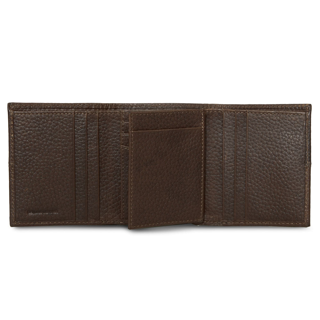 Extra Capacity Rugged Leather Trifold With Flip Id