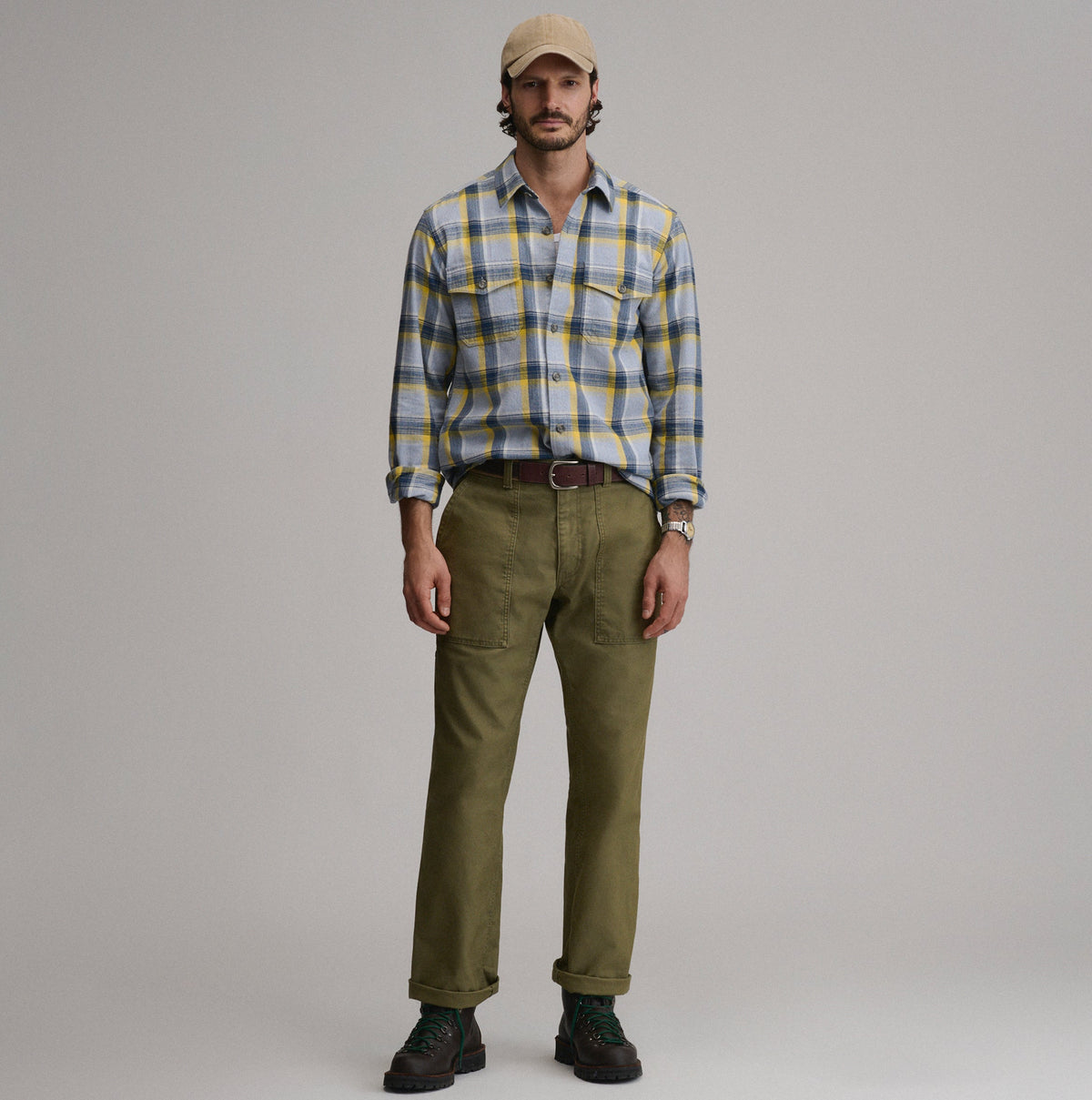 Men's Long-Sleeve Eddie's Cabin Shirt - Jaspe Flannel