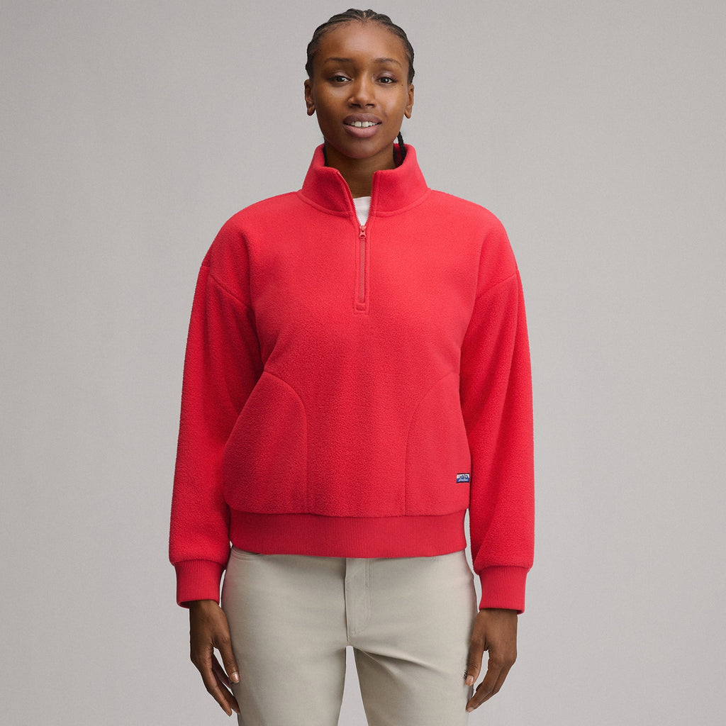 Women's Authentic Outdoor Fleece 1/4-Zip Mock Pullover