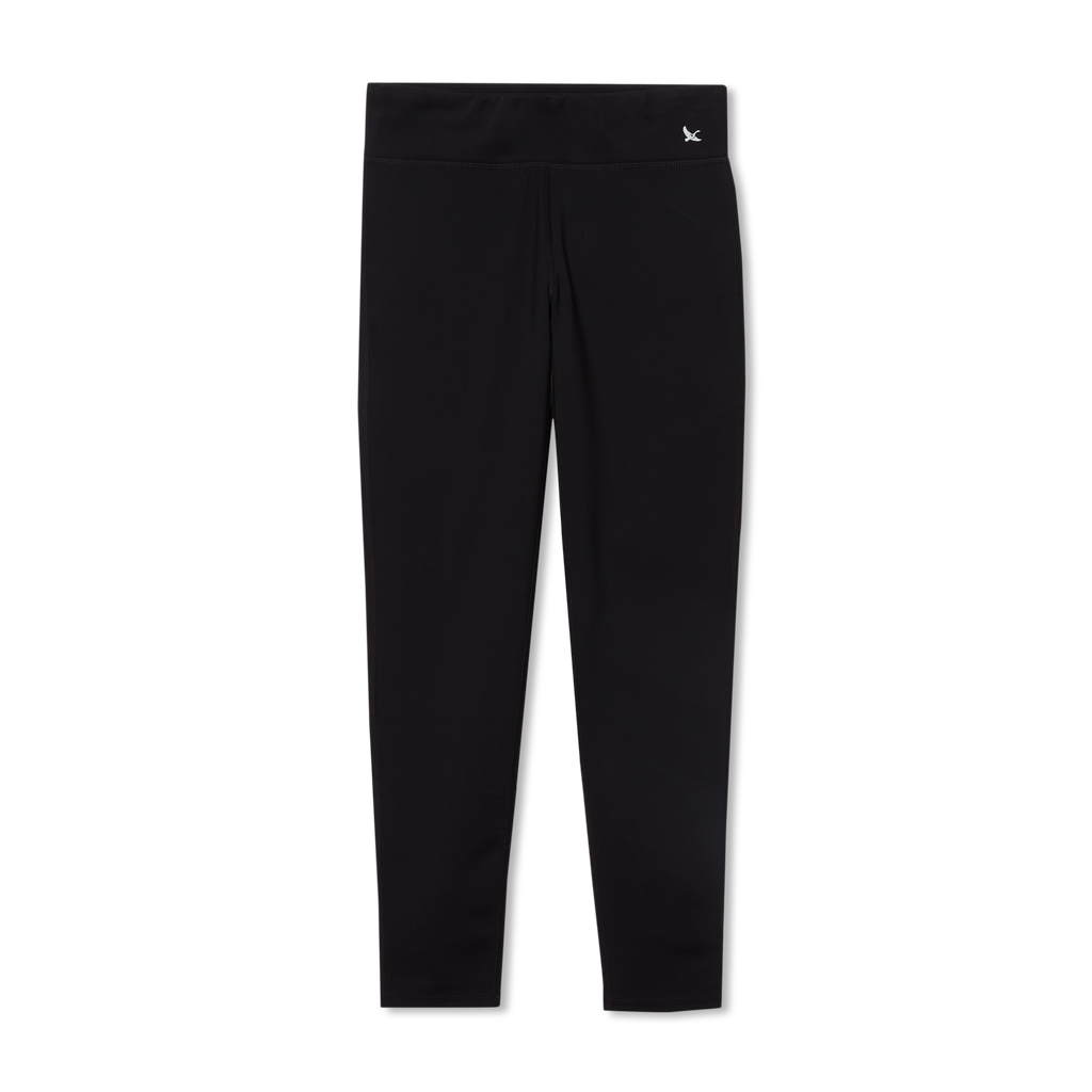 Girls Plush Lined Leggings - Heather