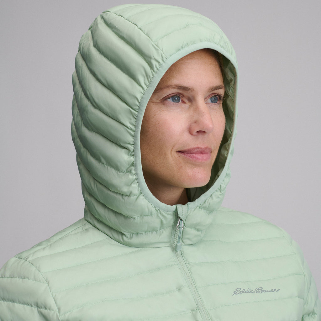 Women's Microlight Hooded Down Jacket