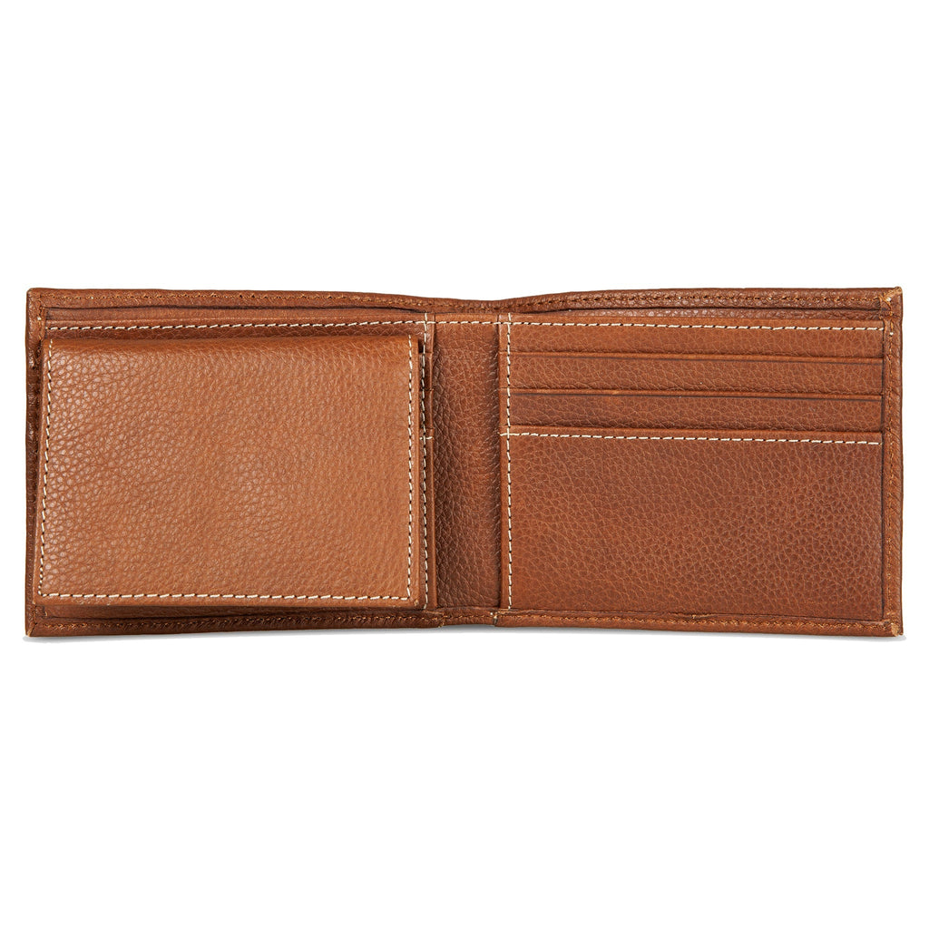 EB Signature Top Stitch Leather Passcase Wallet
