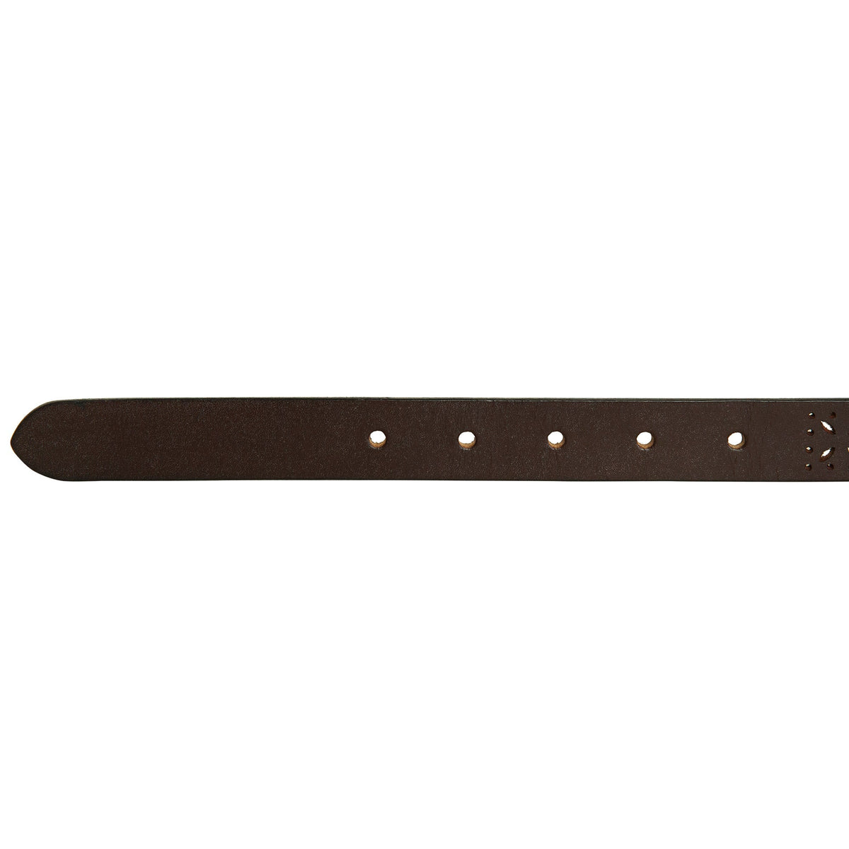 Women's Perforated Pattern Leather Belt