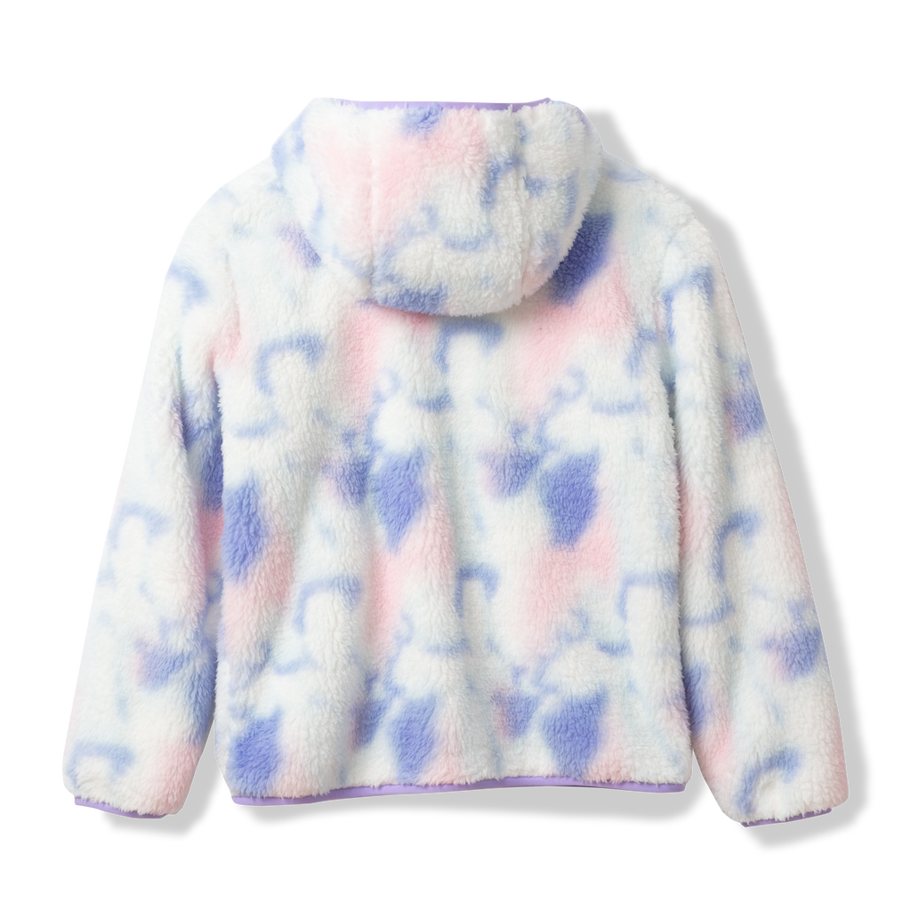 Kids Quest Fleece Plush Hooded Jacket - Print