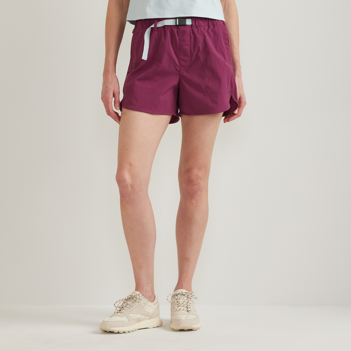 Women's Belted Ripstop Shorts