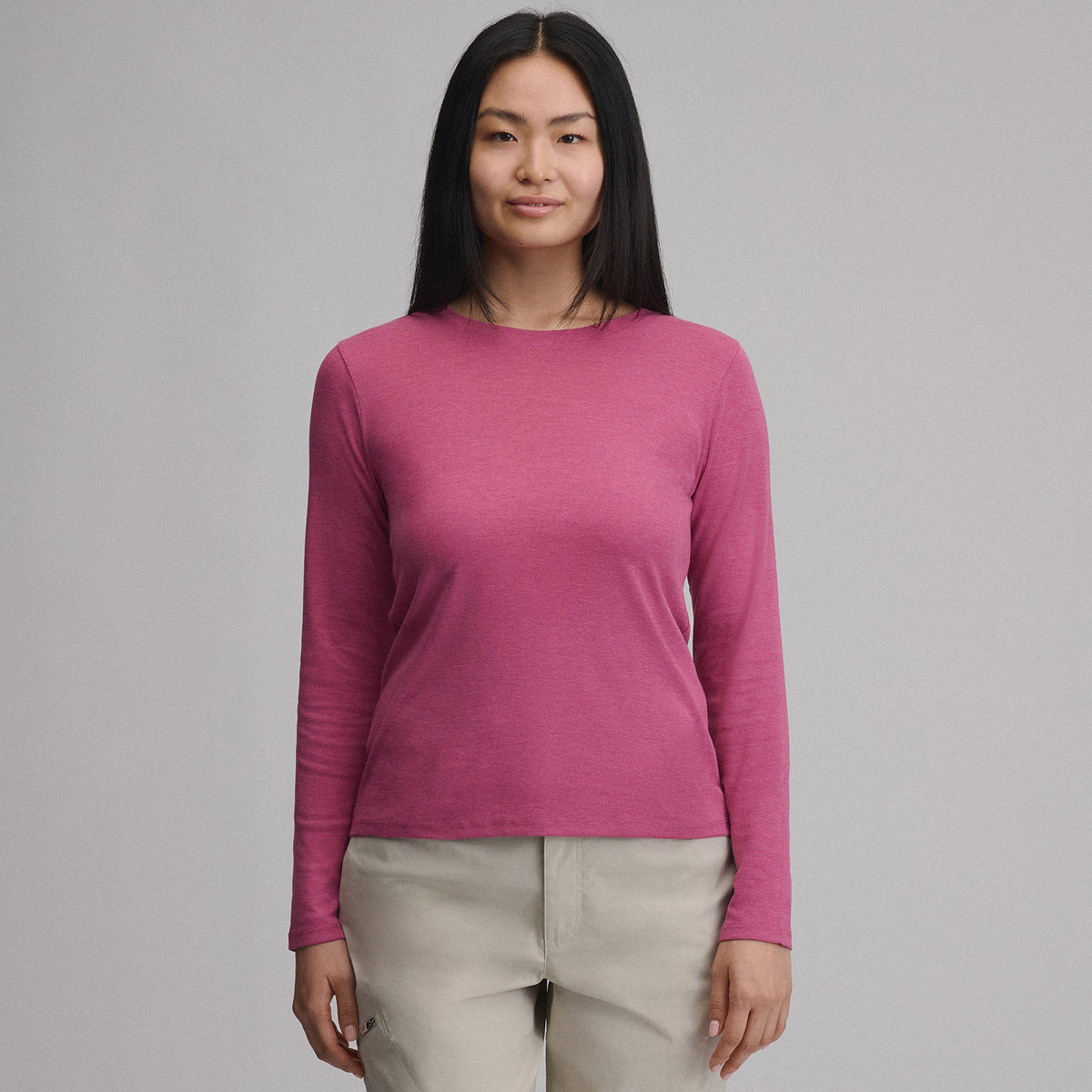 Women's Everyday Long-Sleeve Crewneck T-Shirt