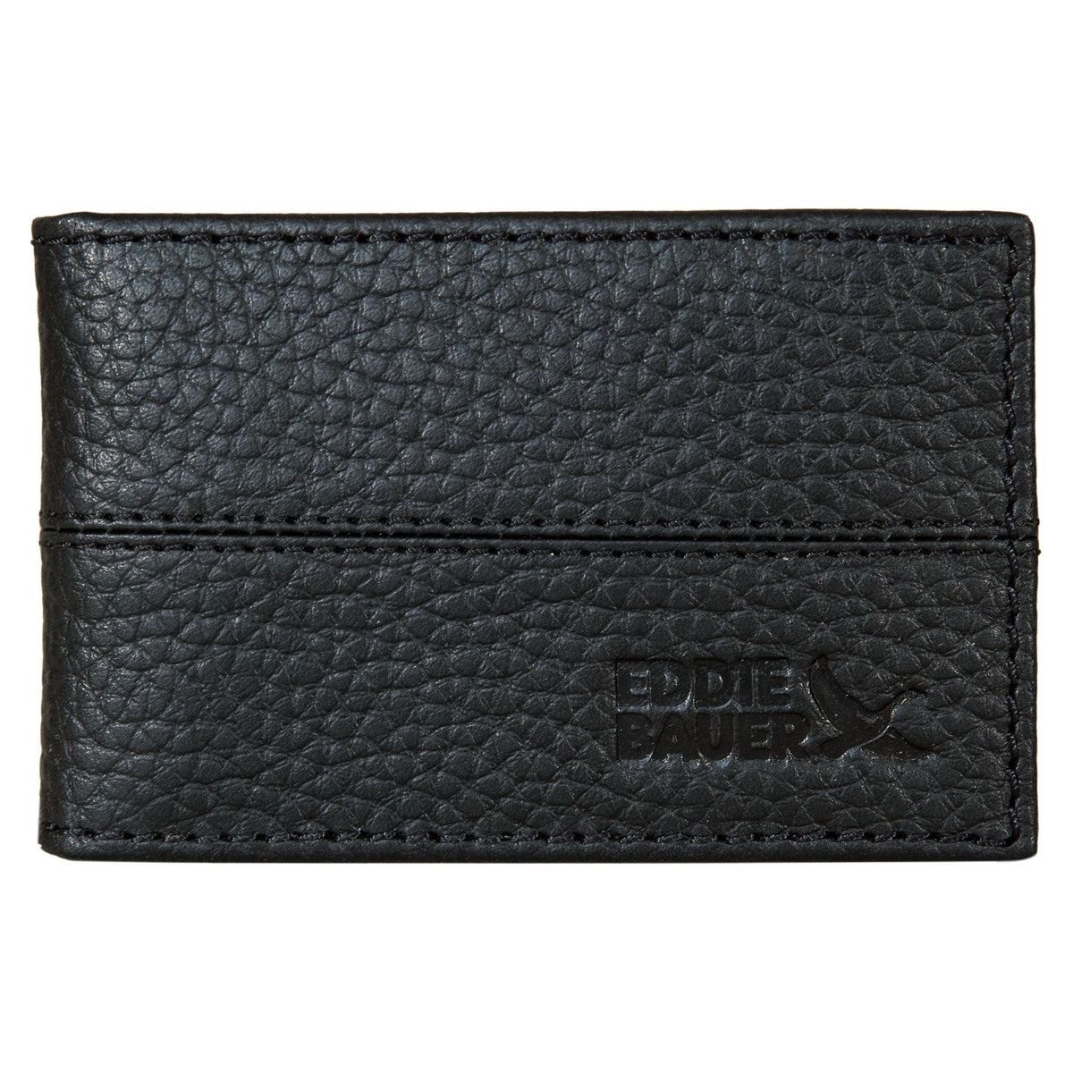 Rugged Leather Money Clip Bifold Wallet