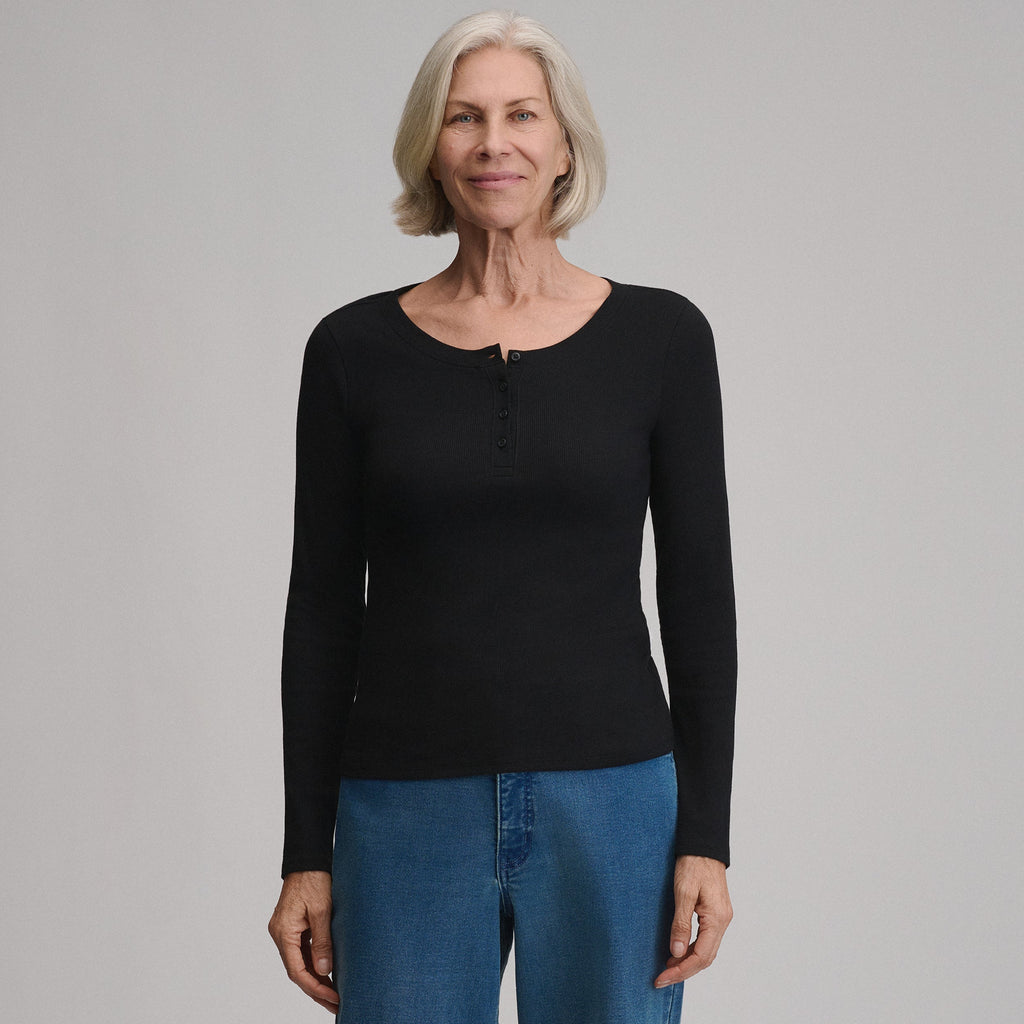 Women's Softline Rib Long-Sleeve Henley