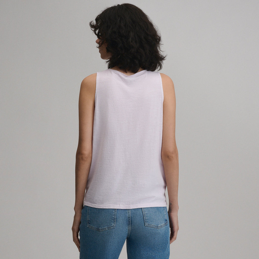 Women's Sunwashed Cotton Tie Front Tank