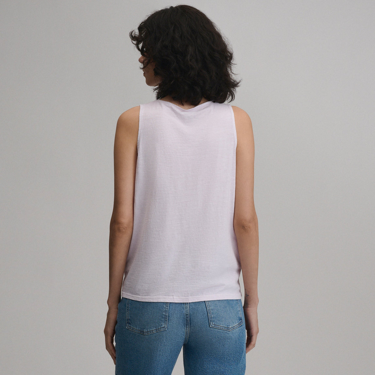Women's Sunwashed Cotton Tie Front Tank