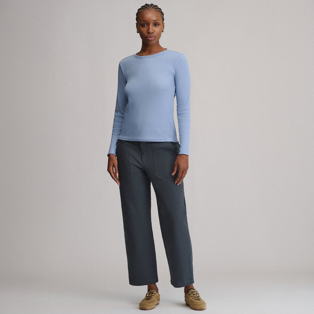Women's Softline Rib Long-Sleeve Crew