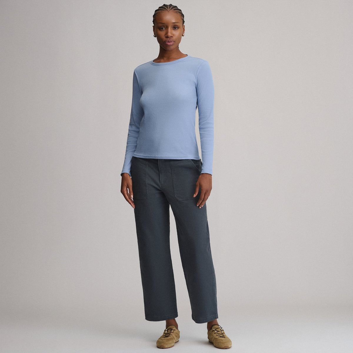 Women's Softline Rib Long-Sleeve Crew