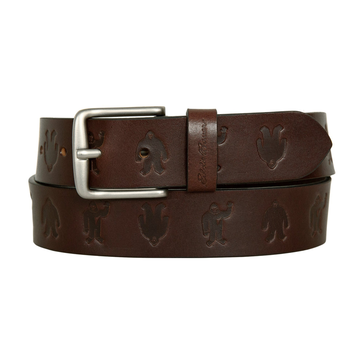 Men's Embossed Sasquatch Harness Leather Belt