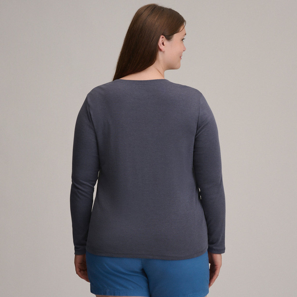 Women's Fav Long Sleeve Crew Neck Tee