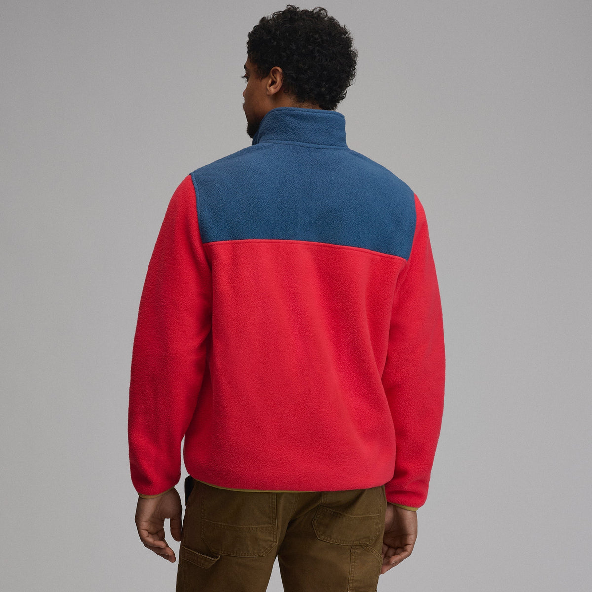 Men's Authentic Outdoor Fleece Snap-Mock Pullover