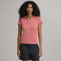Women's Everyday Short Sleeve Collared Split Neck