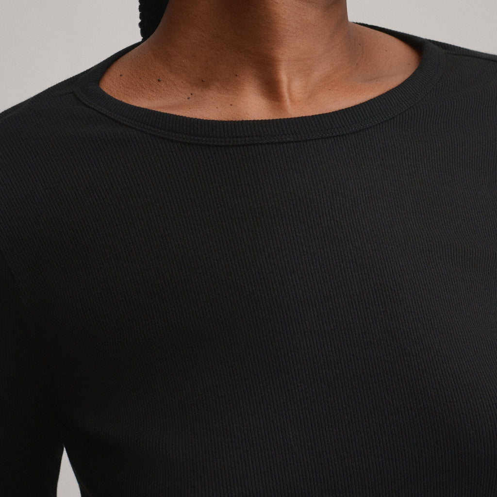 Women's Softline Rib Long-Sleeve Crew