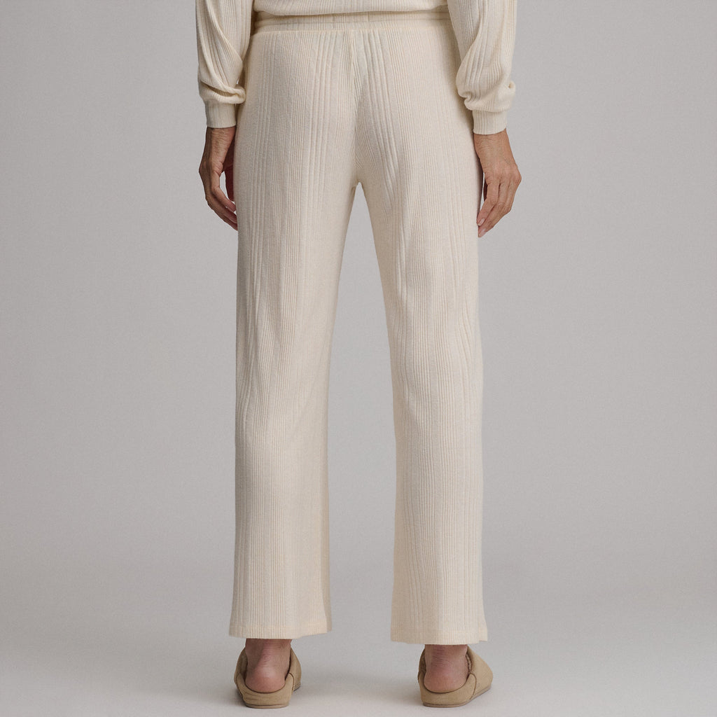 Women's Cozy Rib Wide-Leg Pants