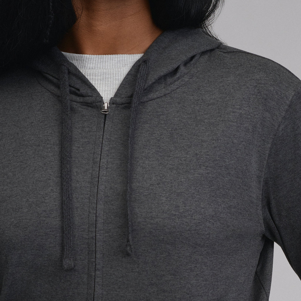 Women's Long-Sleeve Train Ascent Full-Zip Hood Pullover
