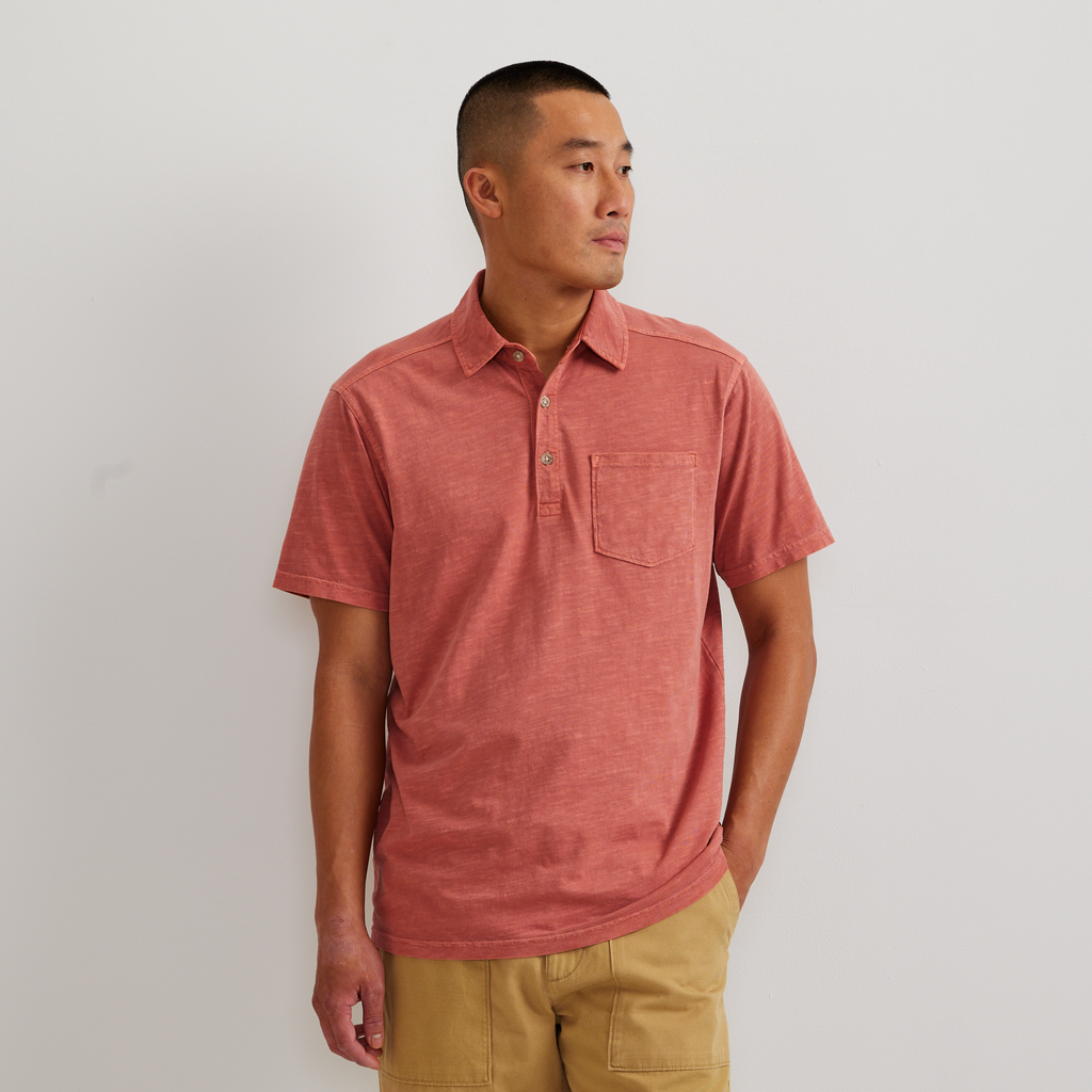 Men's Sunwashed Cotton Pocket Polo