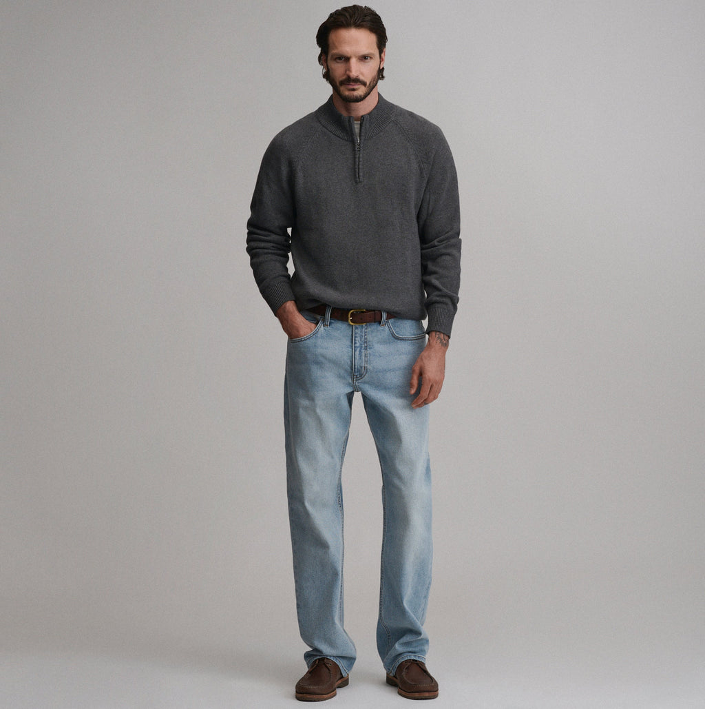 Men's Classic Quarter-Zip Sweater