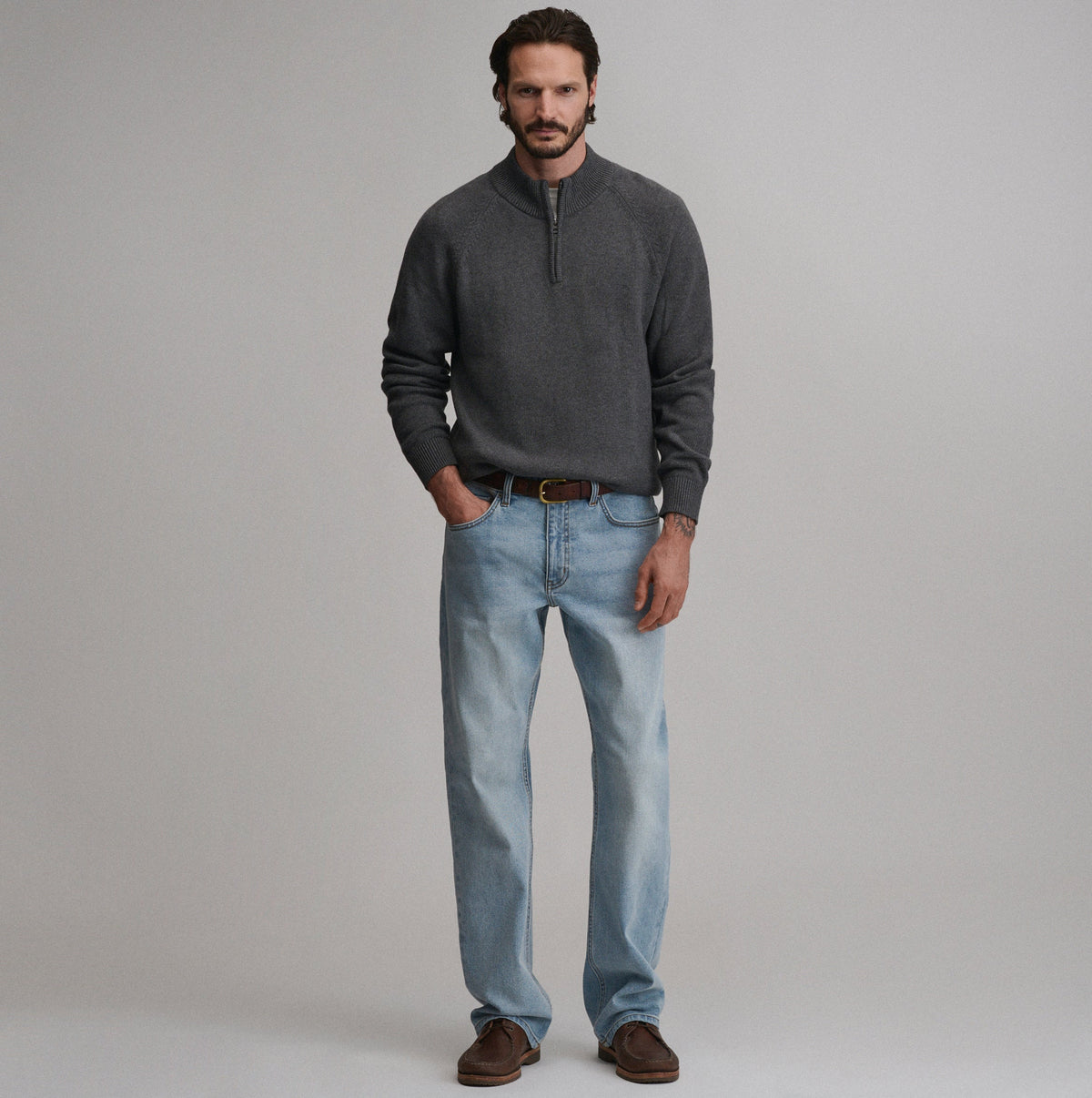 Men's Classic Quarter-Zip Sweater