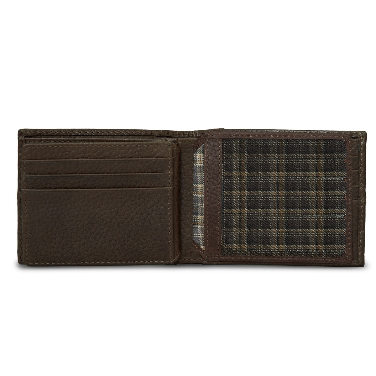 Extra Capacity Rugged Leather Bifold With Flip Id