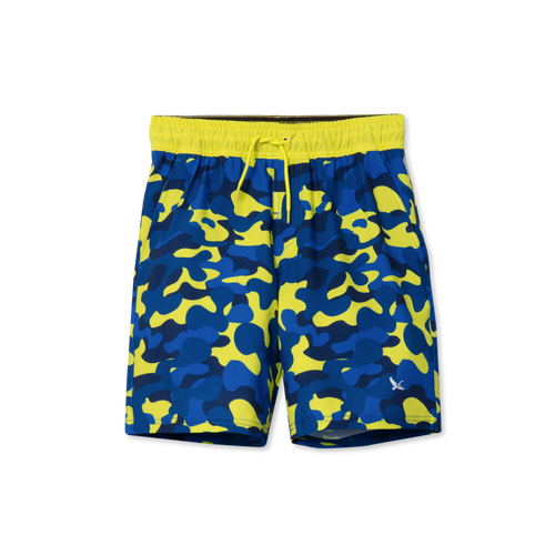 Boys Sea Spray Printed Comfort Liner Swim Shorts