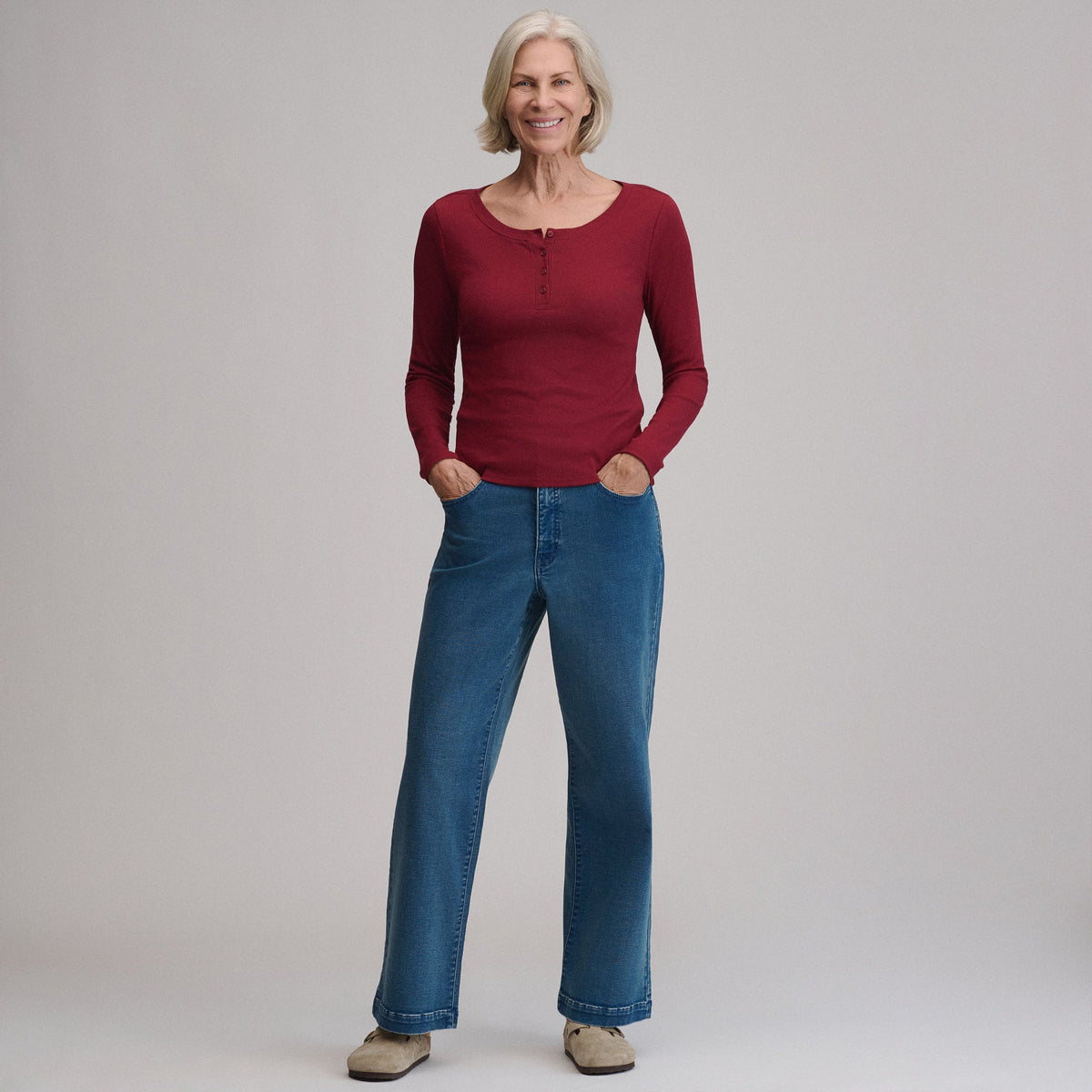Women's Softline Rib Long-Sleeve Henley
