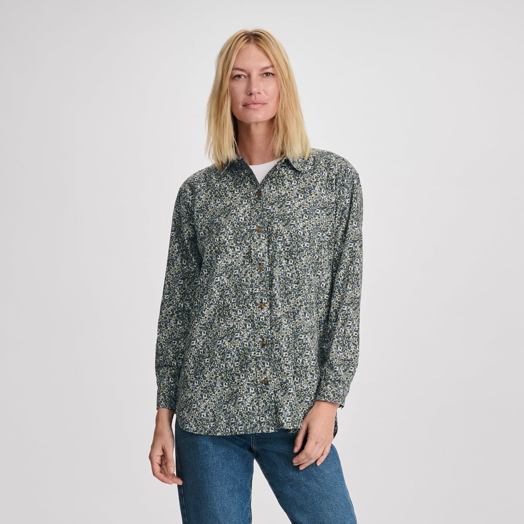 Women's Poplin Button Down Shirt