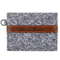 Pioneer Leather And Printed Cotton Canvas Card Case