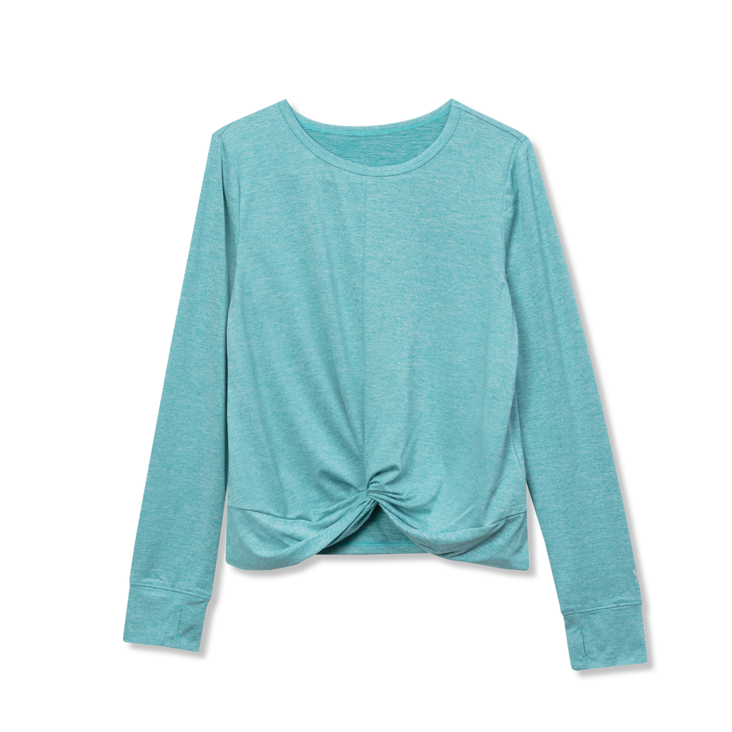 Girls Trail Twist Front LS Top