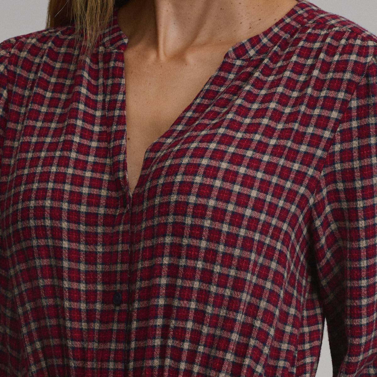 Women's Plaid Button Front Belted Midi Dress