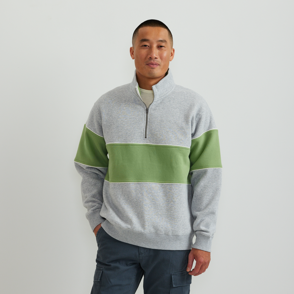 Men's Vintage Soft 1/4-Zip - Stripe
