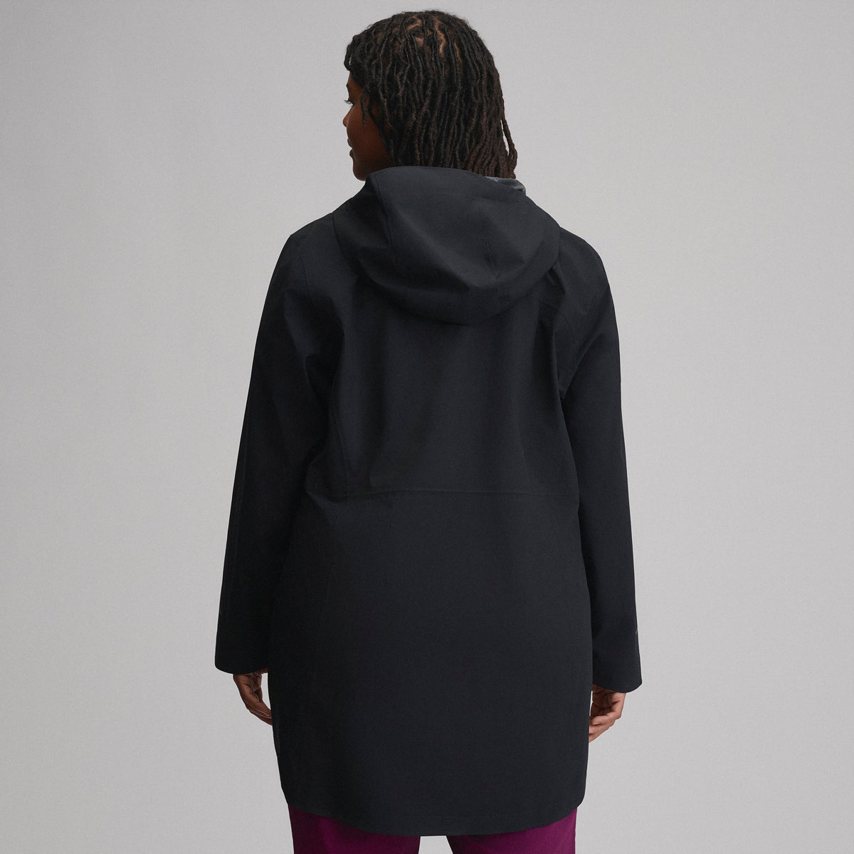 Women's Cloud Cap Waterproof Stretch Hooded Rain Parka