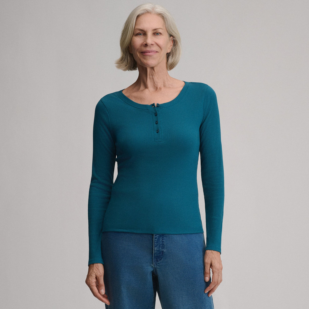 Women's Softline Rib Long-Sleeve Henley