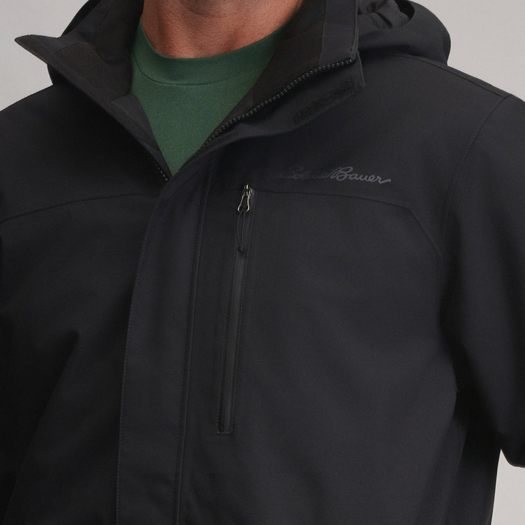 Men's Mainstay Insulated Waterproof Hooded Trench Coat