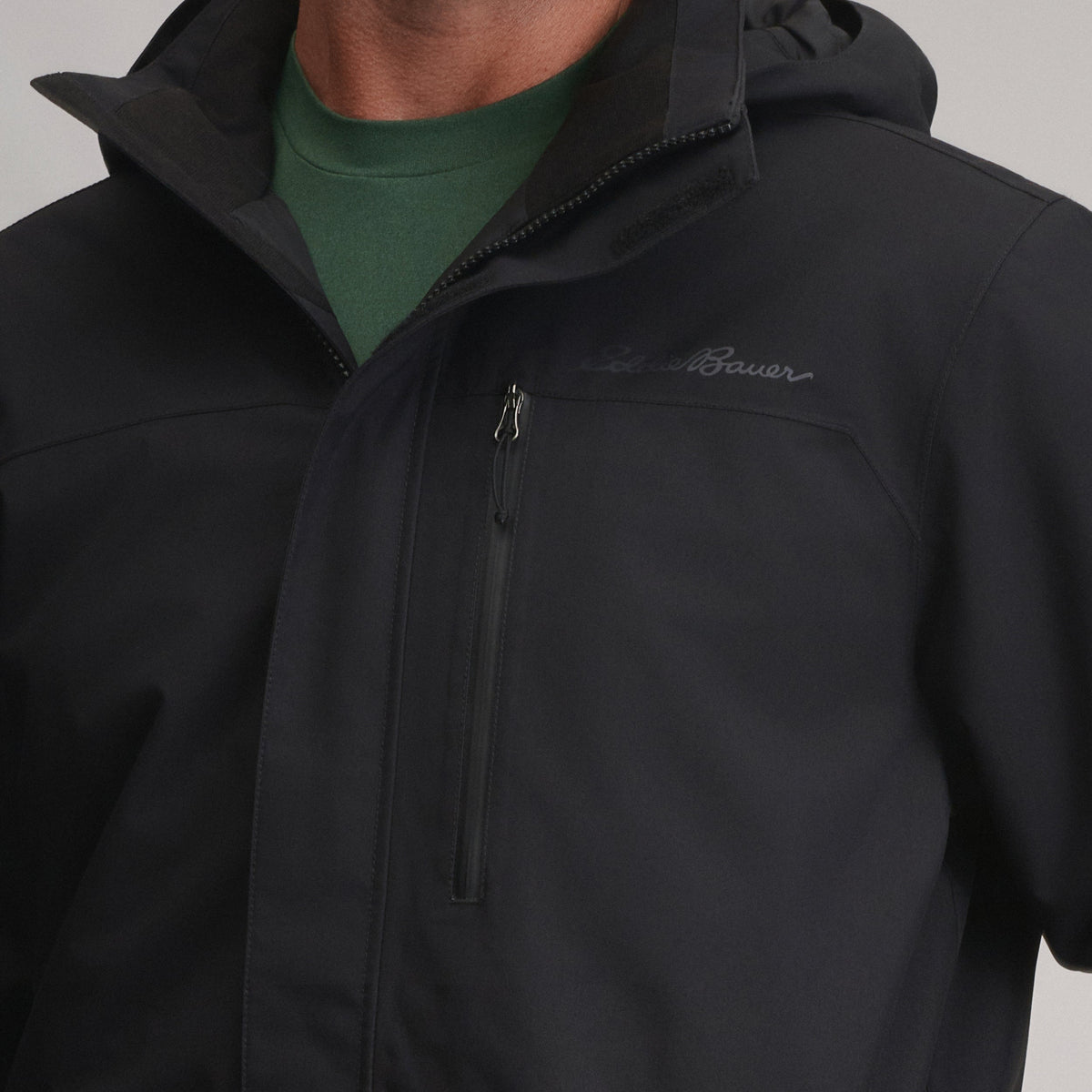 Men's Mainstay Insulated Waterproof Hooded Trench Coat