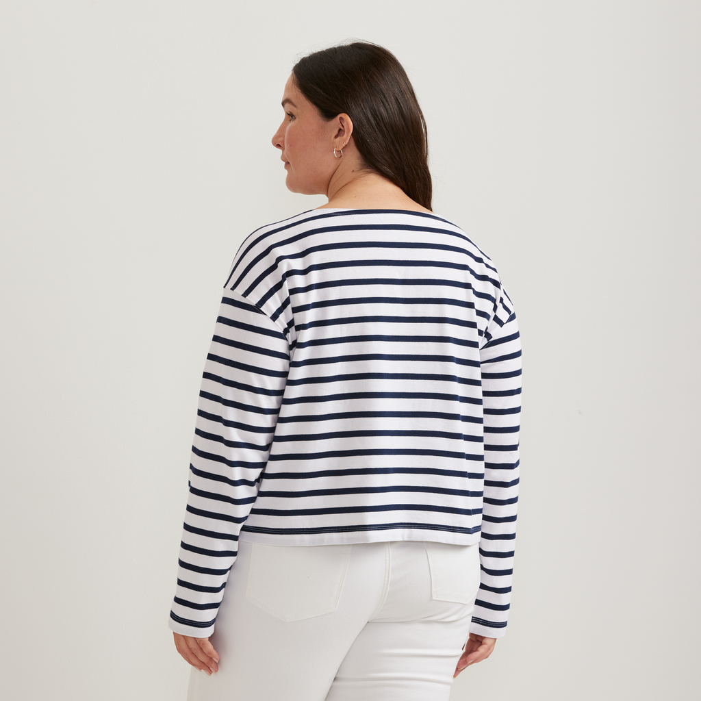 Women's Sailor Bateau Neck T-Shirt