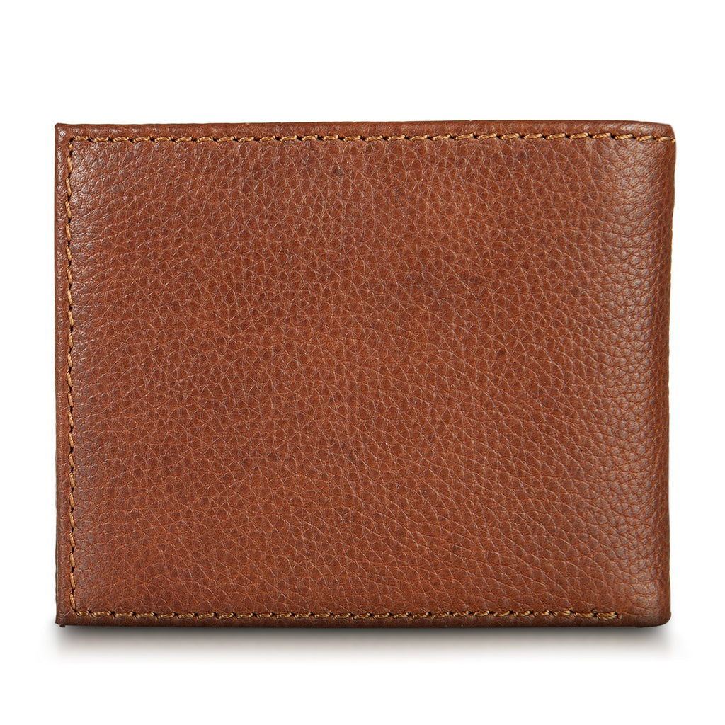 EB Signature Logo Leather Flip Id Bifold Wallet