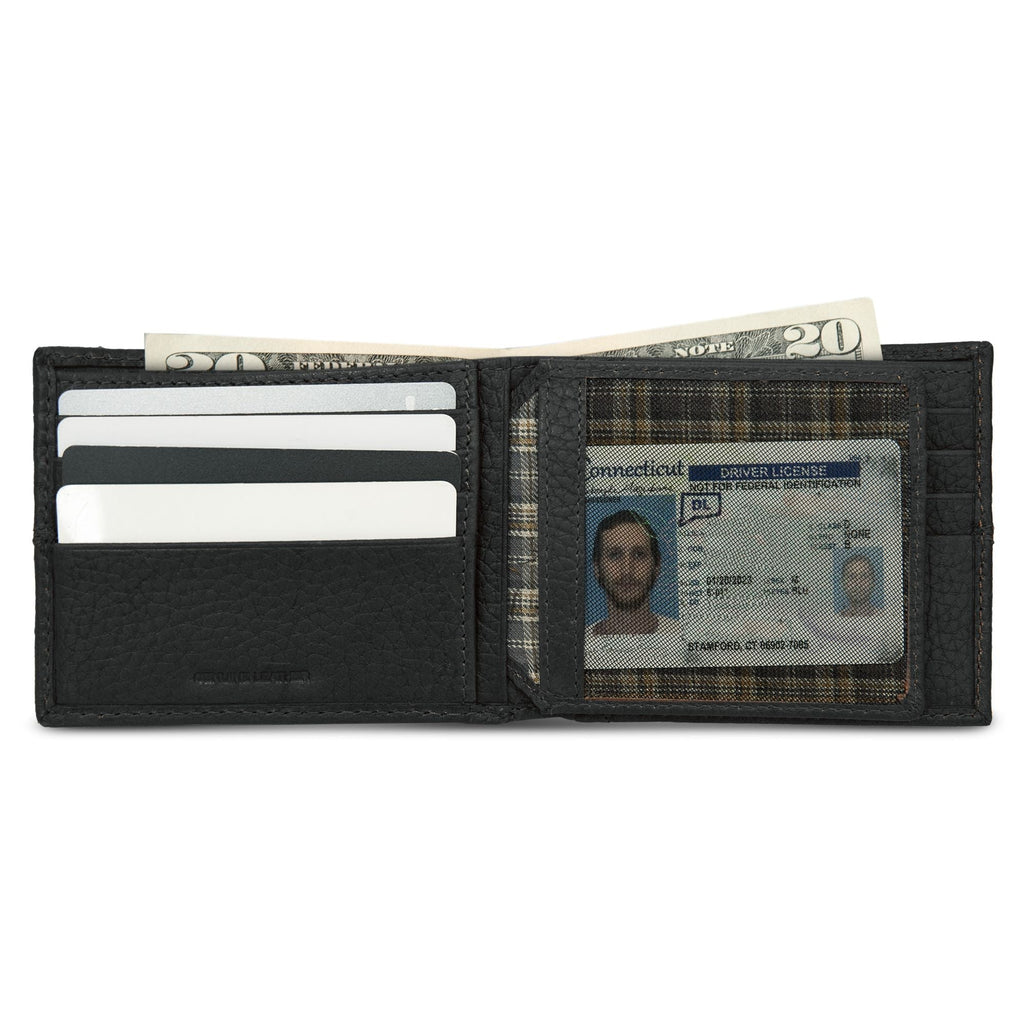 Extra Capacity Rugged Leather Bifold With Flip Id