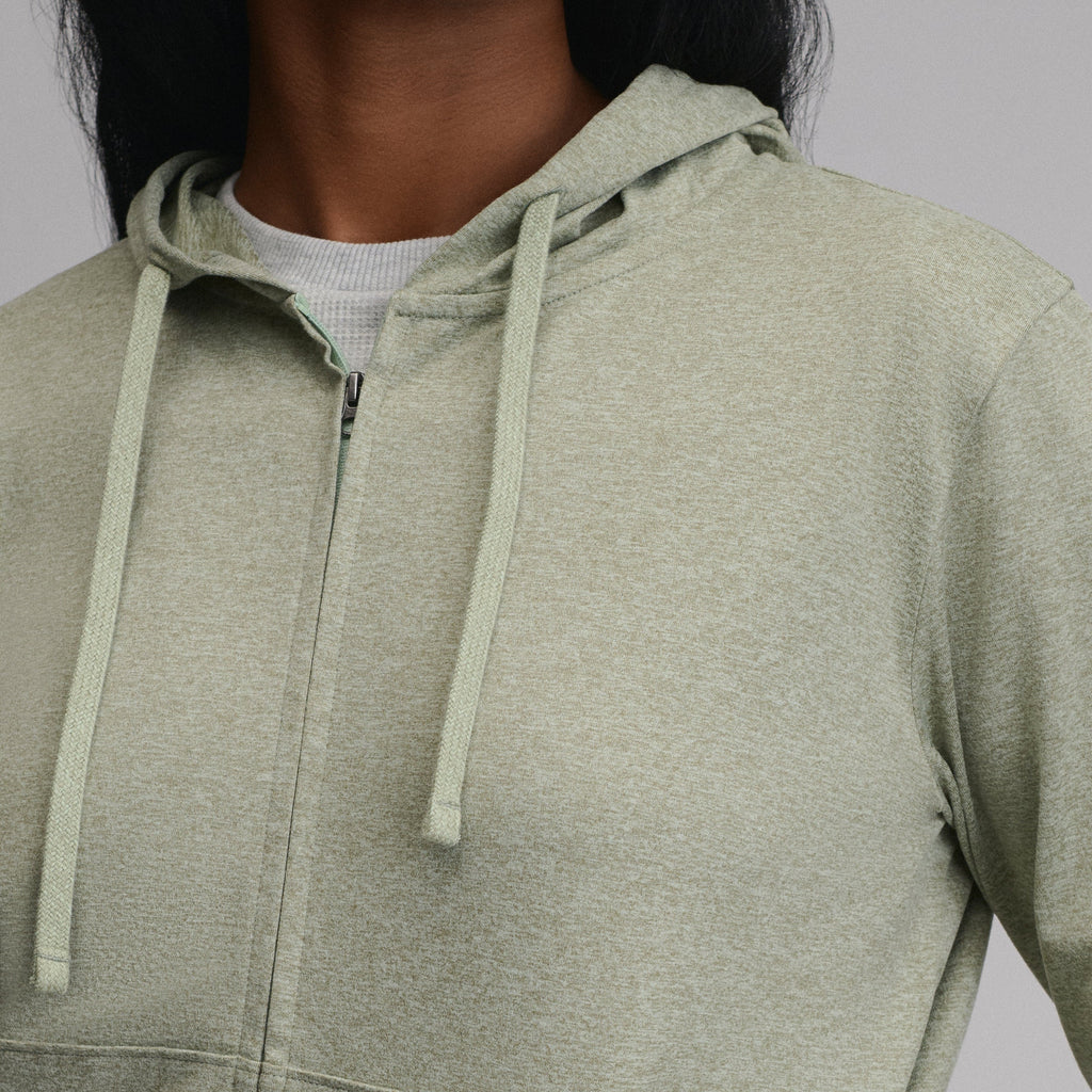 Women's Long-Sleeve Train Ascent Full-Zip Hood Pullover