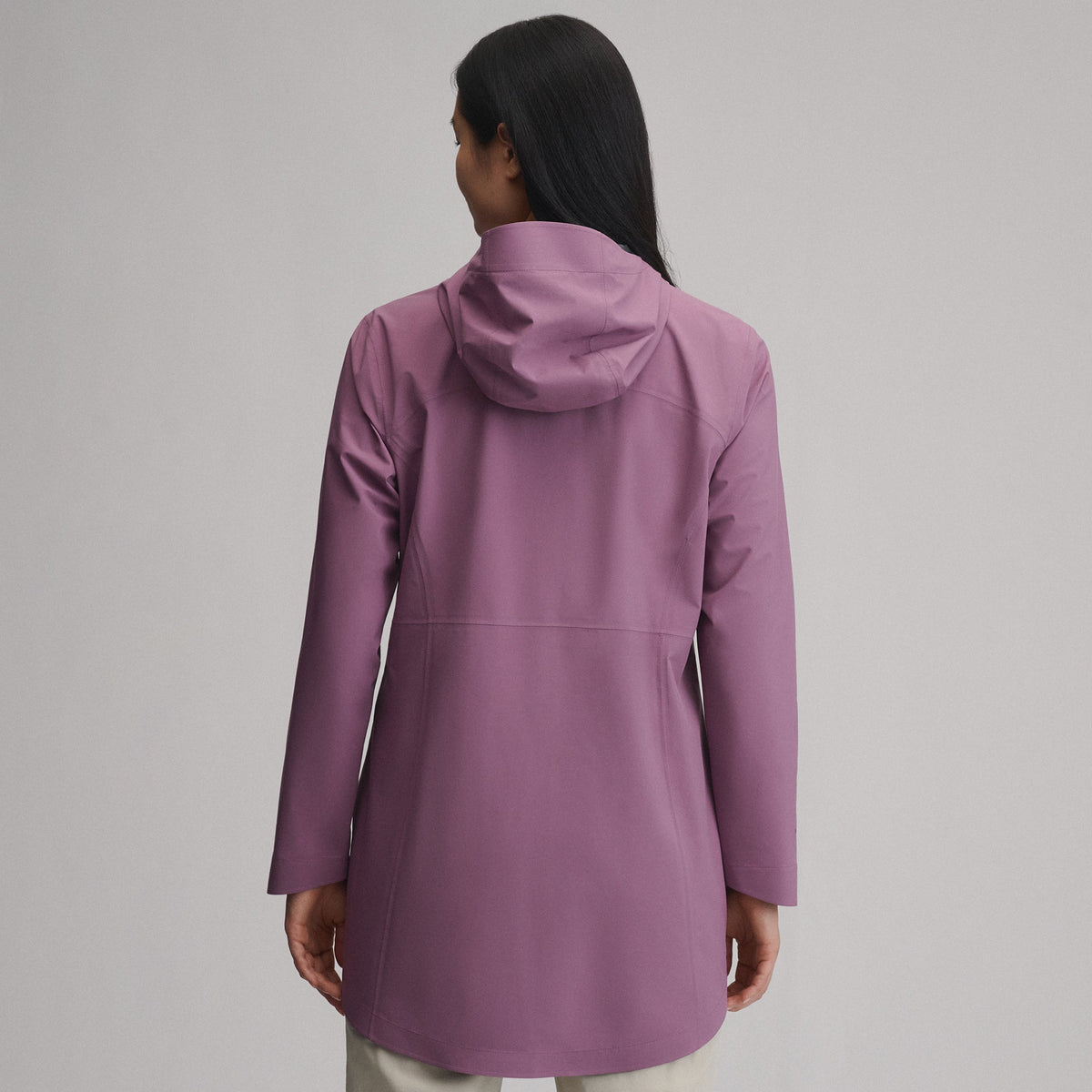Women's Cloud Cap Waterproof Stretch Hooded Rain Parka