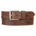 Men's Debossed Eddie Bauer Logo Leather Belt
